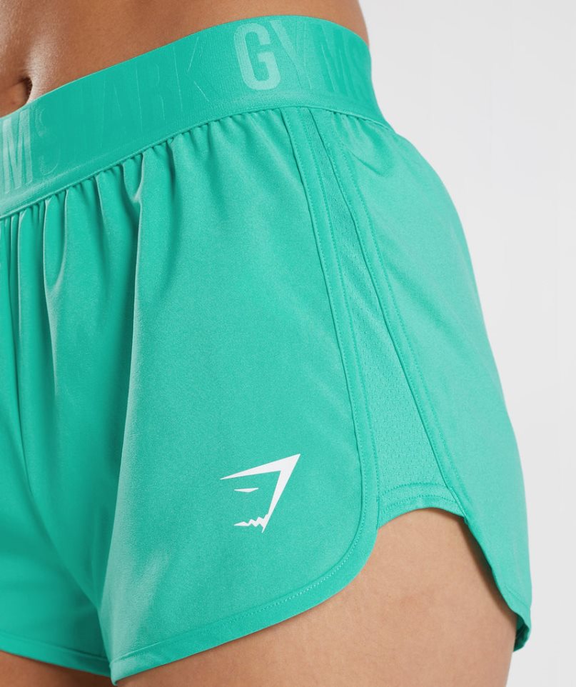 Women's Gymshark Training Loose Fit Shorts Turquoise | NZ 2XUDTJ